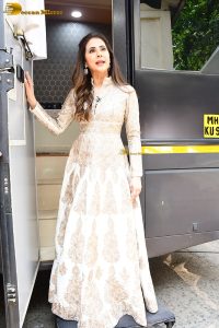 bollywood and tollywood actress Urmila Matondkar pretty in a white dress