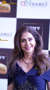 actress urmila matondkar pretty in a blue dress