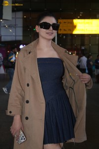 actress Urvashi Rautela stylish in a short blue dress