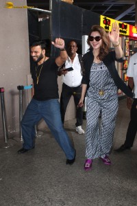 Indian actress Urvashi Rautela spotted in a stylish avatar at mumbai airport