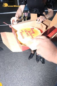 Urvashi Rautela celebrates her Birthday at Airport with Photographers