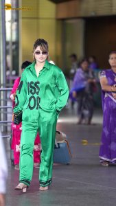 actress Urvashi Rautela gorgeous in a green dress