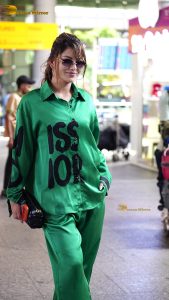 actress Urvashi Rautela gorgeous in a green dress