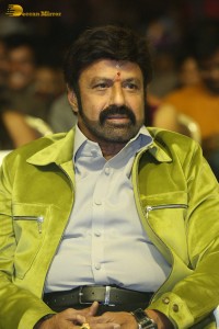 Pre-Release Function of the movie Urvasivo Rakshasivo attended by Allu Sirish, Anu Emmanuel, Allu Aravind and Nandamuri Balakrishna