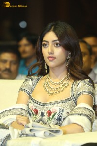 Pre-Release Function of the movie Urvasivo Rakshasivo attended by Allu Sirish, Anu Emmanuel, Allu Aravind and Nandamuri Balakrishna