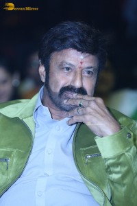 Pre-Release Function of the movie Urvasivo Rakshasivo attended by Allu Sirish, Anu Emmanuel, Allu Aravind and Nandamuri Balakrishna