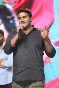 Pre-Release Function of the movie Urvasivo Rakshasivo attended by Allu Sirish, Anu Emmanuel, Allu Aravind and Nandamuri Balakrishna