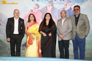 Pictures from the Trailer Launch of the film 'Uunchai' - attended by Anupam Kher, Neena Gupta, Boman Irani and Sarika