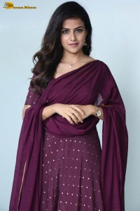 Indian actress vaishnavi chaitanya beautiful in a purple dress