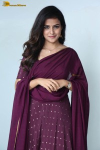Indian actress vaishnavi chaitanya beautiful in a purple dress
