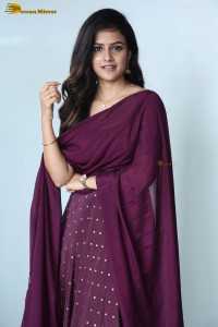 Indian actress vaishnavi chaitanya beautiful in a purple dress