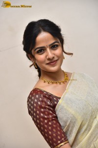 telugu actress Vaishnavi Chaitanya beautiful in a white saree