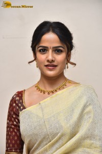 telugu actress Vaishnavi Chaitanya beautiful in a white saree