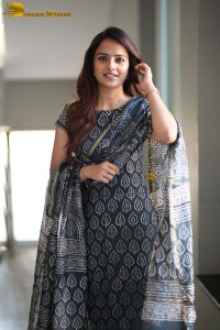 Indian actress Vaishnavi Chaitanya cute in a salwar dress