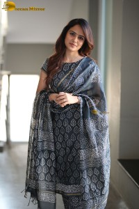 Indian actress Vaishnavi Chaitanya cute in a salwar dress