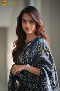 Indian actress Vaishnavi Chaitanya cute in a salwar dress