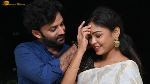 chaitanya rao and lavannya sahukara attend the press meet of the film valentines night