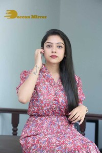 Varsha Bollamma Photoshoot in a Pink Dress