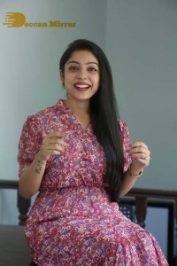 Varsha Bollamma Photoshoot in a Pink Dress