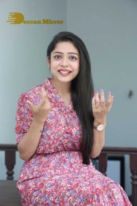 Varsha Bollamma Photoshoot in a Pink Dress