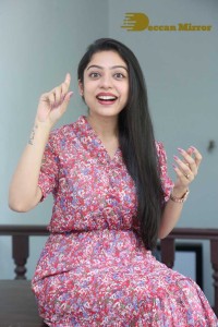 Varsha Bollamma Photoshoot in a Pink Dress