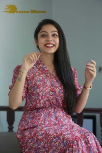 Varsha Bollamma Photoshoot in a Pink Dress