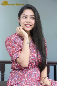 Varsha Bollamma Photoshoot in a Pink Dress