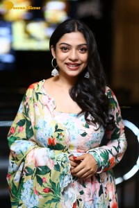 Actress Varsha Bollamma photoshoot in a salwar dress