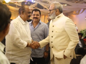 Varun Tej and Lavanya Tripathi's Wedding Reception attended by Chiranjeevi, Venkatesh, Naga Chaitanya, and other friends and family