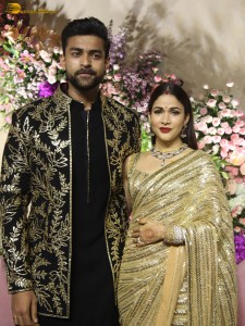 Varun Tej and Lavanya Tripathi's Wedding Reception attended by Chiranjeevi, Venkatesh, Naga Chaitanya, and other friends and family