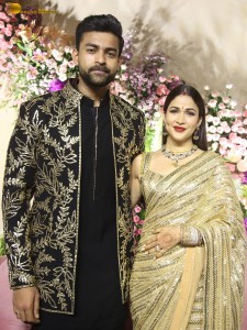 Varun Tej and Lavanya Tripathi's Wedding Reception attended by Chiranjeevi, Venkatesh, Naga Chaitanya, and other friends and family