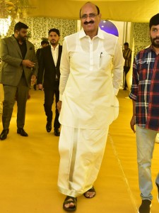 Varun Tej and Lavanya Tripathi's Wedding Reception attended by Chiranjeevi, Venkatesh, Naga Chaitanya, and other friends and family