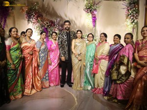 Varun Tej and Lavanya Tripathi's Wedding Reception attended by Chiranjeevi, Venkatesh, Naga Chaitanya, and other friends and family