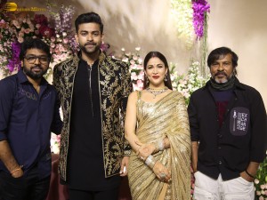 Varun Tej and Lavanya Tripathi's Wedding Reception attended by Chiranjeevi, Venkatesh, Naga Chaitanya, and other friends and family
