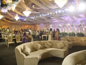 Varun Tej and Lavanya Tripathi's Wedding Reception attended by Chiranjeevi, Venkatesh, Naga Chaitanya, and other friends and family