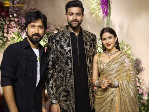 Varun Tej and Lavanya Tripathi's Wedding Reception attended by Chiranjeevi, Venkatesh, Naga Chaitanya, and other friends and family