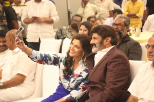 Veera Simha Reddy 100 Days Blockbuster Celebrations attended by Nandamuri Balakrishna, Varalaxmi Sarathkumar, Gopichand Malineni, Bobby Kolli, and Harish Shankar
