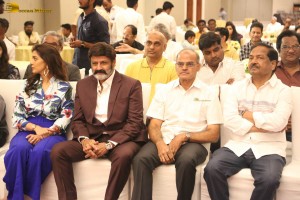 Veera Simha Reddy 100 Days Blockbuster Celebrations attended by Nandamuri Balakrishna, Varalaxmi Sarathkumar, Gopichand Malineni, Bobby Kolli, and Harish Shankar