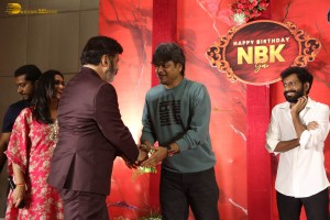 Veera Simha Reddy 100 Days Blockbuster Celebrations attended by Nandamuri Balakrishna, Varalaxmi Sarathkumar, Gopichand Malineni, Bobby Kolli, and Harish Shankar