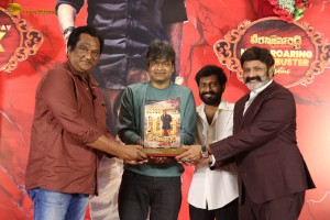 Veera Simha Reddy 100 Days Blockbuster Celebrations attended by Nandamuri Balakrishna, Varalaxmi Sarathkumar, Gopichand Malineni, Bobby Kolli, and Harish Shankar
