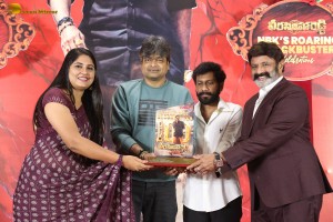 Veera Simha Reddy 100 Days Blockbuster Celebrations attended by Nandamuri Balakrishna, Varalaxmi Sarathkumar, Gopichand Malineni, Bobby Kolli, and Harish Shankar