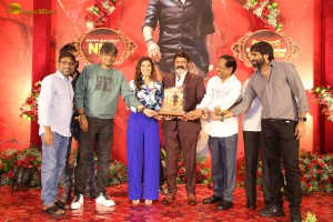 Veera Simha Reddy 100 Days Blockbuster Celebrations attended by Nandamuri Balakrishna, Varalaxmi Sarathkumar, Gopichand Malineni, Bobby Kolli, and Harish Shankar