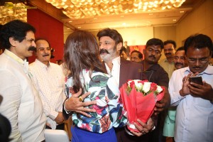 Veera Simha Reddy 100 Days Blockbuster Celebrations attended by Nandamuri Balakrishna, Varalaxmi Sarathkumar, Gopichand Malineni, Bobby Kolli, and Harish Shankar