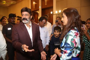 Veera Simha Reddy 100 Days Blockbuster Celebrations attended by Nandamuri Balakrishna, Varalaxmi Sarathkumar, Gopichand Malineni, Bobby Kolli, and Harish Shankar