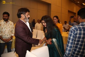 Veera Simha Reddy 100 Days Blockbuster Celebrations attended by Nandamuri Balakrishna, Varalaxmi Sarathkumar, Gopichand Malineni, Bobby Kolli, and Harish Shankar