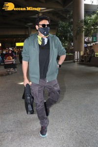 Telugu Cinema Hero Venkatesh arrives at Mumbai Airport to shoot for web series Rana Naidu