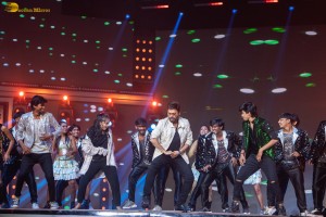 Venkatesh celebrates his 75 films with a memorable event attended by Chiranjeevi, Brahmanandam, Rana, Suresh Babu, Ruhani Sharma, and others