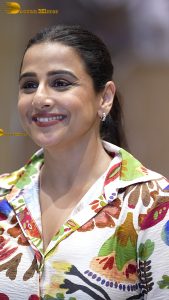 actress vidya balan cute in a colorful shirt