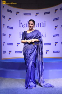 actress vidya balan cute in a blue saree