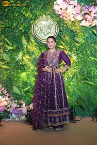 actress vidya balan dazzles in a purple salwar dress